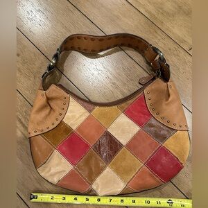 Patchwork Genuine Leather Fossil Purse